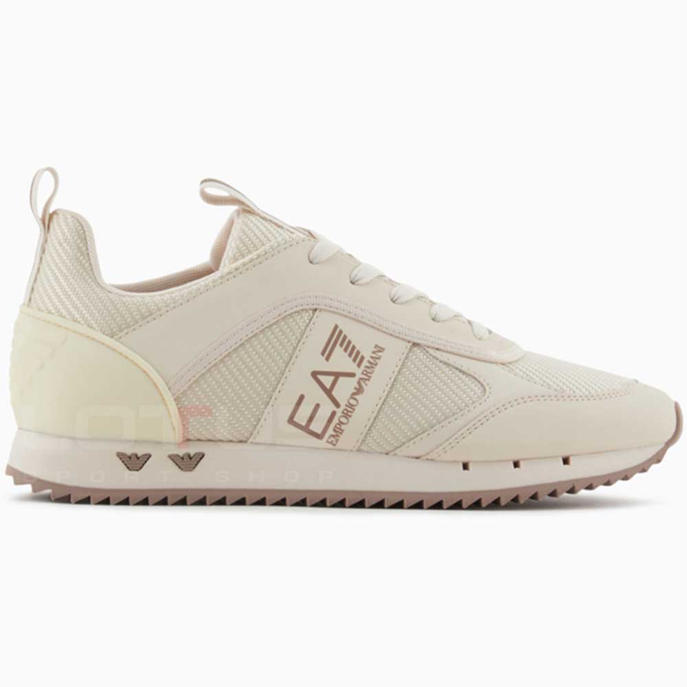 ДАМСКИ ОБУВКИ EA7 EMPORIO ARMANI X8X185-U006 BLACK&WHITE CARBON КРЕМАВИ - lotus-sport.bg